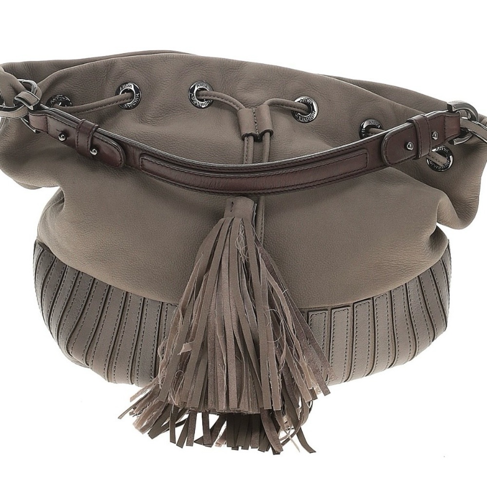 Anya Hindmarch Rhodes Bucket Bag—Taupe Nubuck Leather
